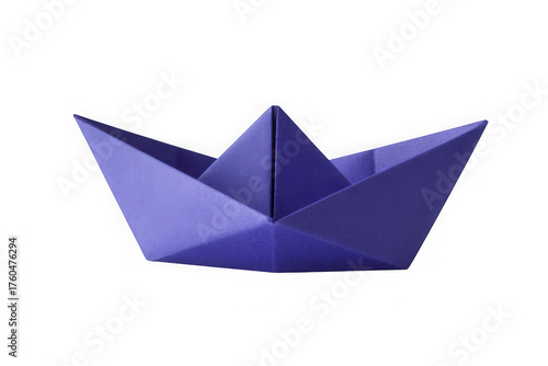 paper boat isolated on transparent white background,PNG