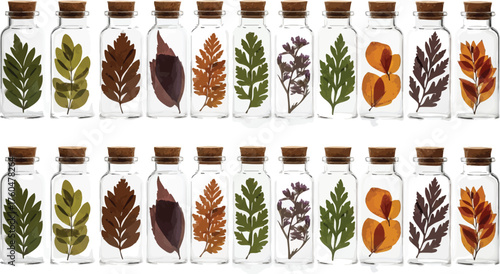 A collection of wheat ears and coffee bean signs for healthy food and cafe design