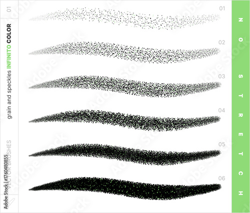 Vector Scatter Brushes. Grain and Speckles. No-stretch.