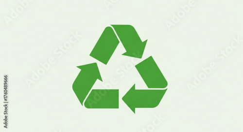 Recycling symbol, representing environmental conservation, sustainability, and waste reduction efforts