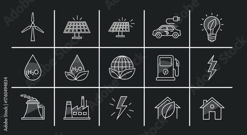 Icon set for design material and graphic resource UI and UX such as travelling, music, business etc.