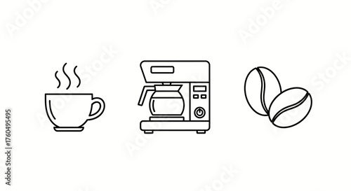 Icon set for design material and graphic resource UI and UX such as travelling, music, business etc.