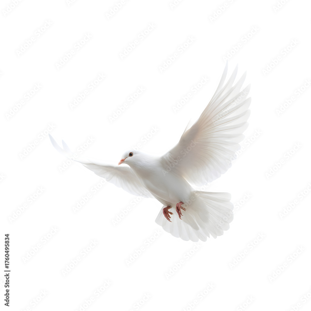 Fototapeta premium white dove flying