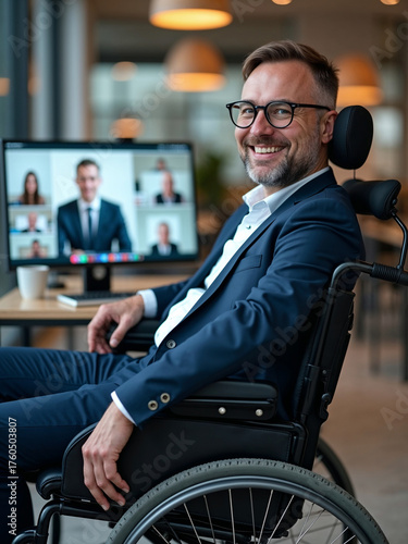 Successful Professional with Disability Working Remotely/Hybrid