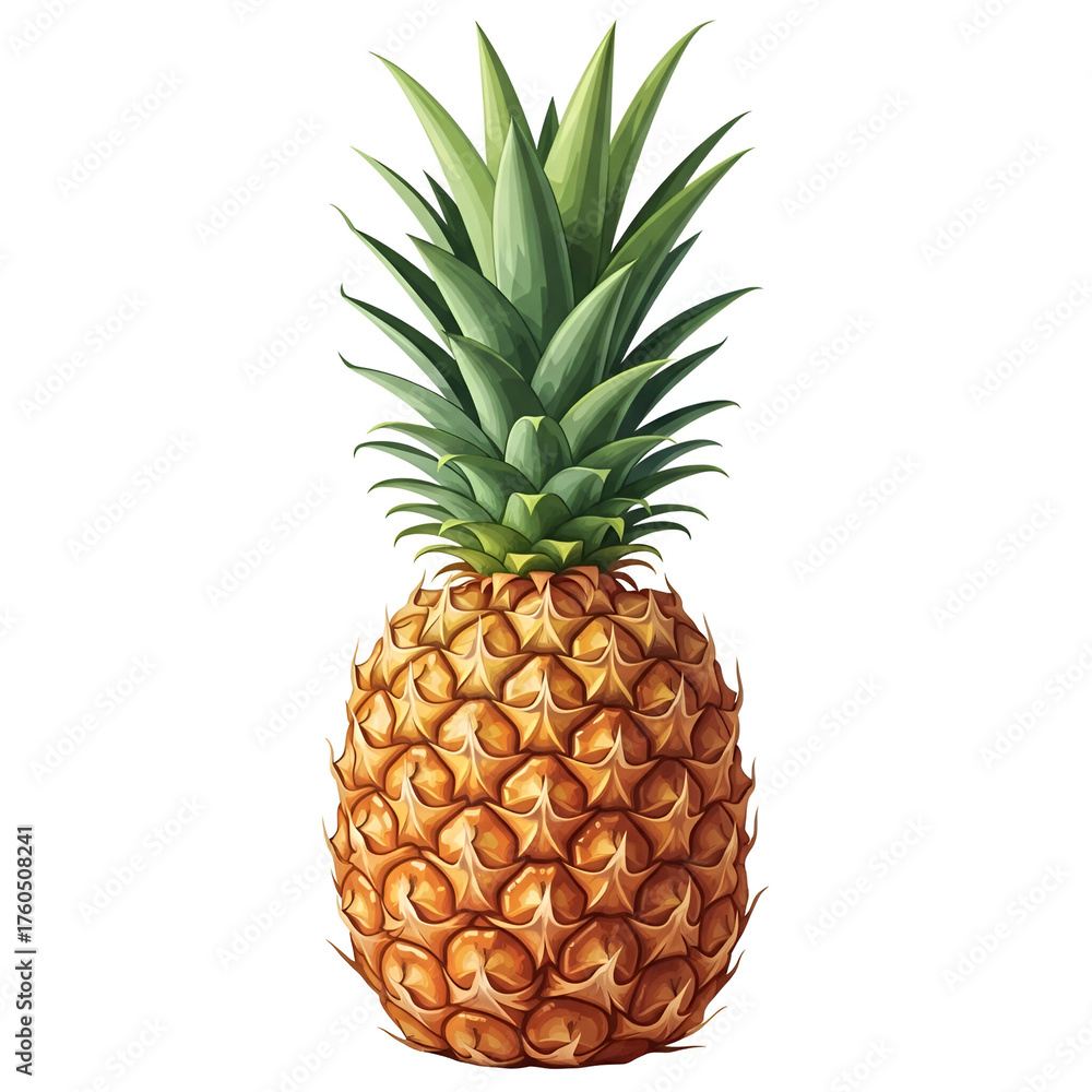 Fototapeta premium Pineapple spiky:
