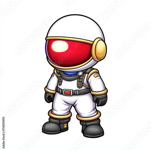 Wallpaper Mural Chibi Astronaut Pixel Art Illustration Torontodigital.ca