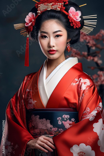japanese woman in kimono