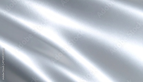 Silver Metallic Texture Background: Smooth Shiny Surface with Subtle Iridescent Highlights