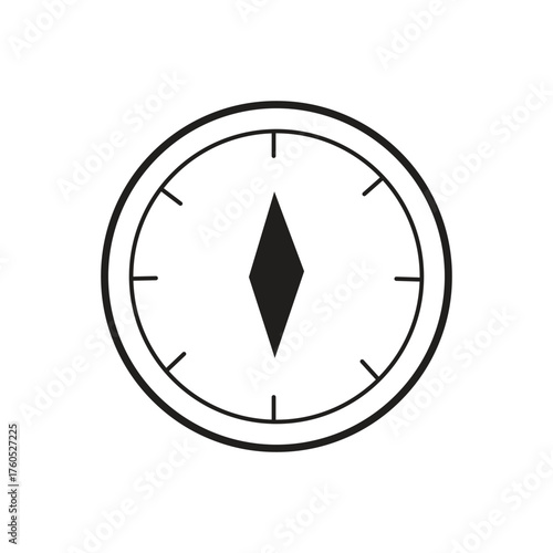 Free Download Minimal Compass Icon for Navigation and Travel Design - GFXLoad