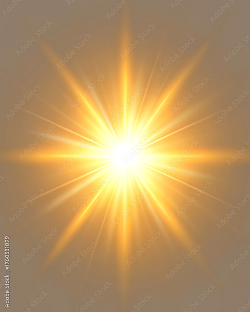 Fototapeta premium Glowing Sunburst Light Effect