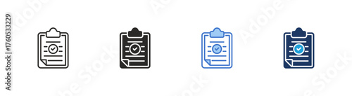 Accountability icon multiple style collection