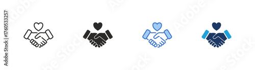 Trust icon multiple style collection