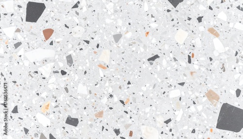 Neutral Bone Ground Terrazzo Texture Background