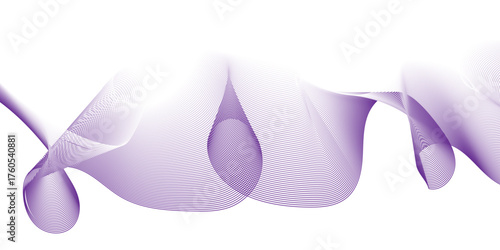 Glowing waveform frequency futuristic energy sound waves technology concept background. Abstract purple, white wave line vector business texture. Pattern line blend curve flow futuristic background.	
