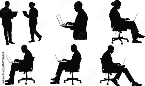 silhouettes of musicians