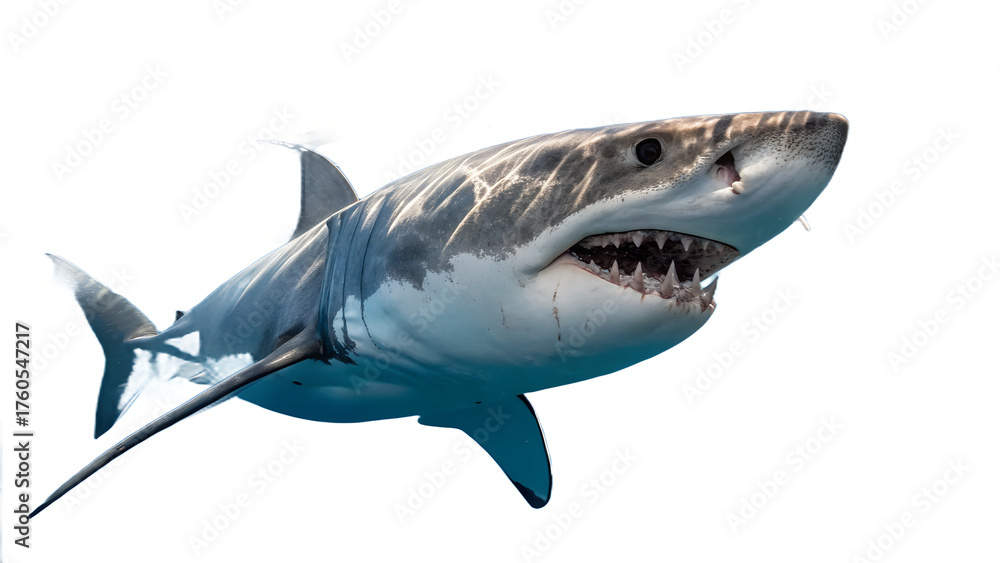 Obraz premium shark isolated on white