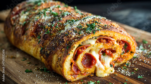 Delicious Homemade Pepperoni Stromboli A Savory Pizza Delight