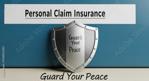 Shiny silver shield representing personal claim insurance