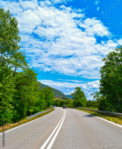 Regionalstrasse von Koukouli in Richtung Metamorfosi/Ionnina (Epirus, Griechenland)