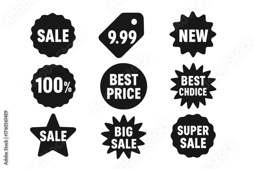 Eye-catching sale and promotional labels for an engaging shopping experience