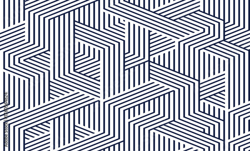 3D cubes seamless background, abstract tiling endless pattern with blocks, cubic optic construction wallpaper, surreal op art surface modular abstraction.