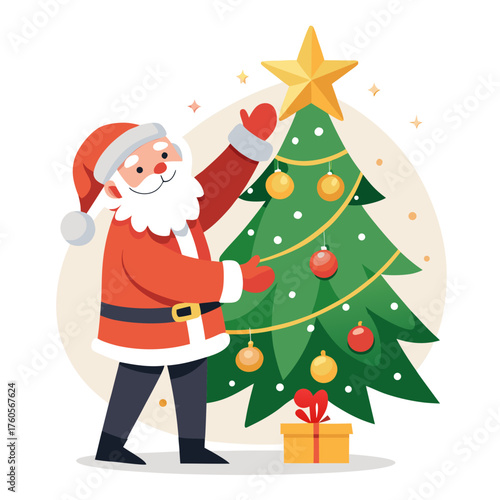 santa claus with gifts