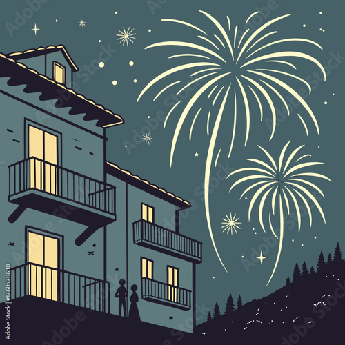 night city in the festive seasons