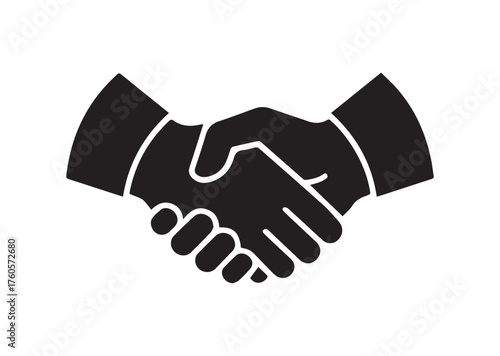 Handshake icon, Handshake solid vector