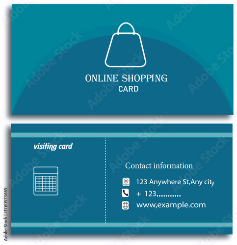 business  online shopping template card  icon,