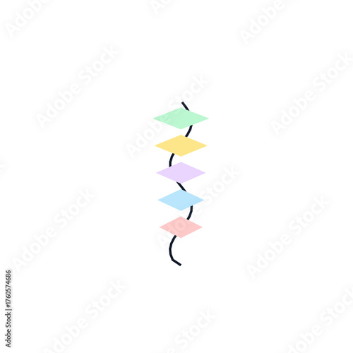 Art Line Botanical Glassmorphism Illustration