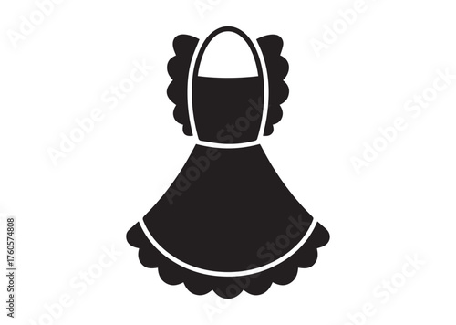 Apron with Frill Lace icon, Apron with Frill Lace vector