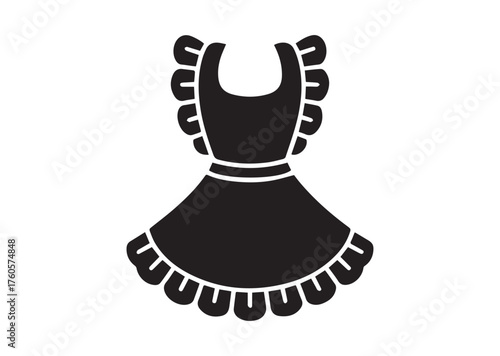 Apron with Frill Lace icon, Apron with Frill Lace vector
