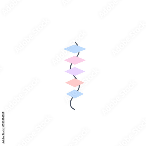 Art Line Botanical Glassmorphism Illustration