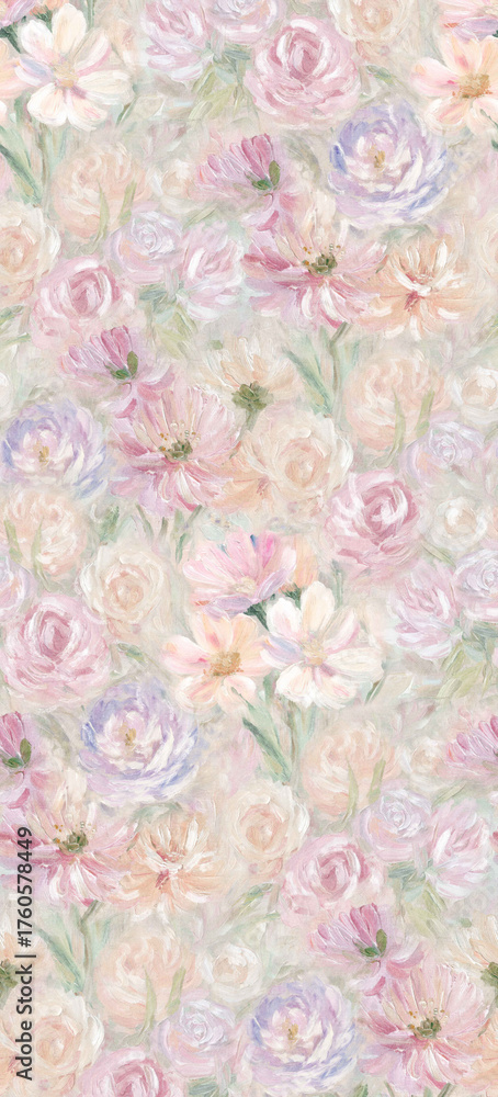 Fototapeta premium Assorted Hand painted Floral And Botanical Patterned Decorative Paper Collection