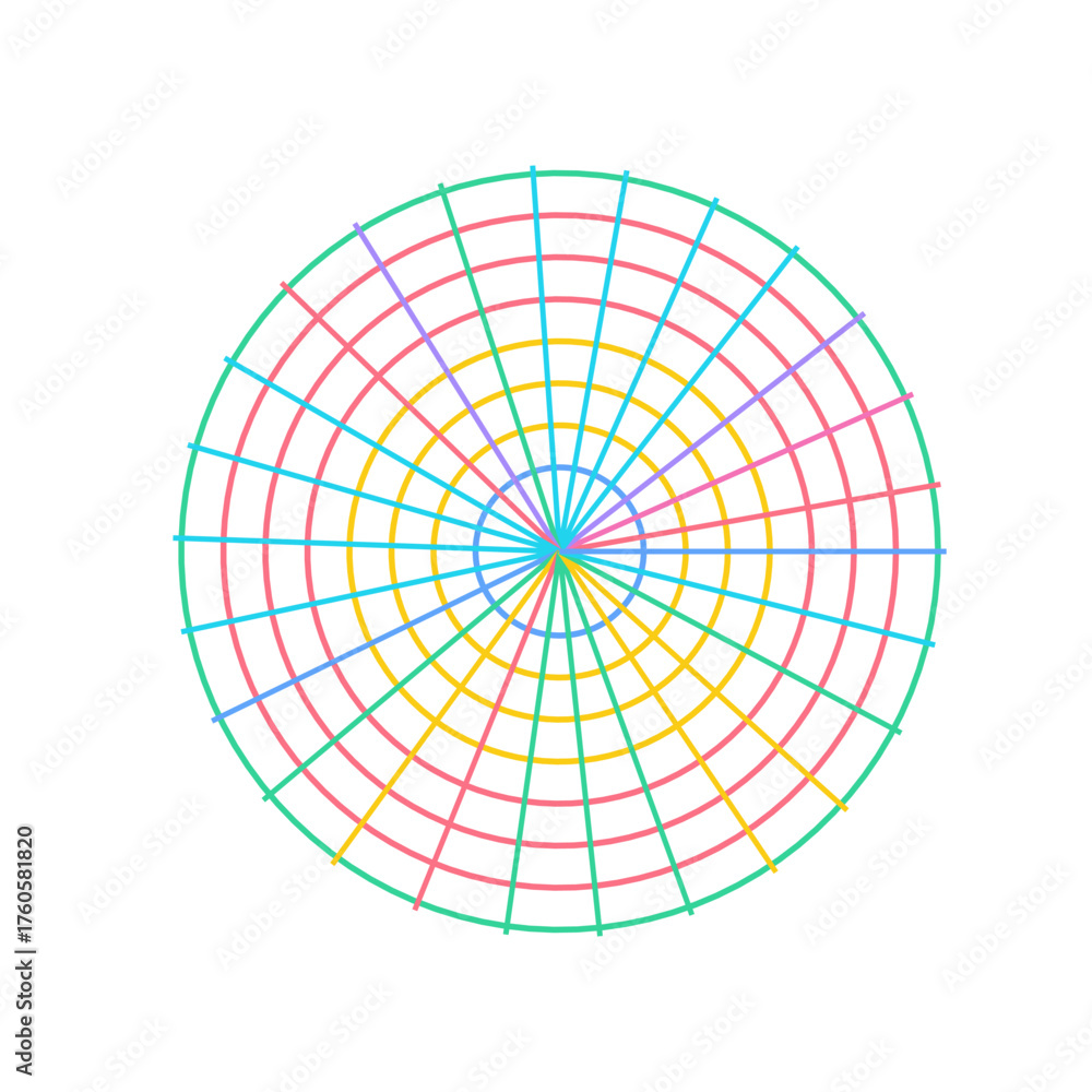 Fototapeta premium Surreal Neon Arcs Art Glassmorphism