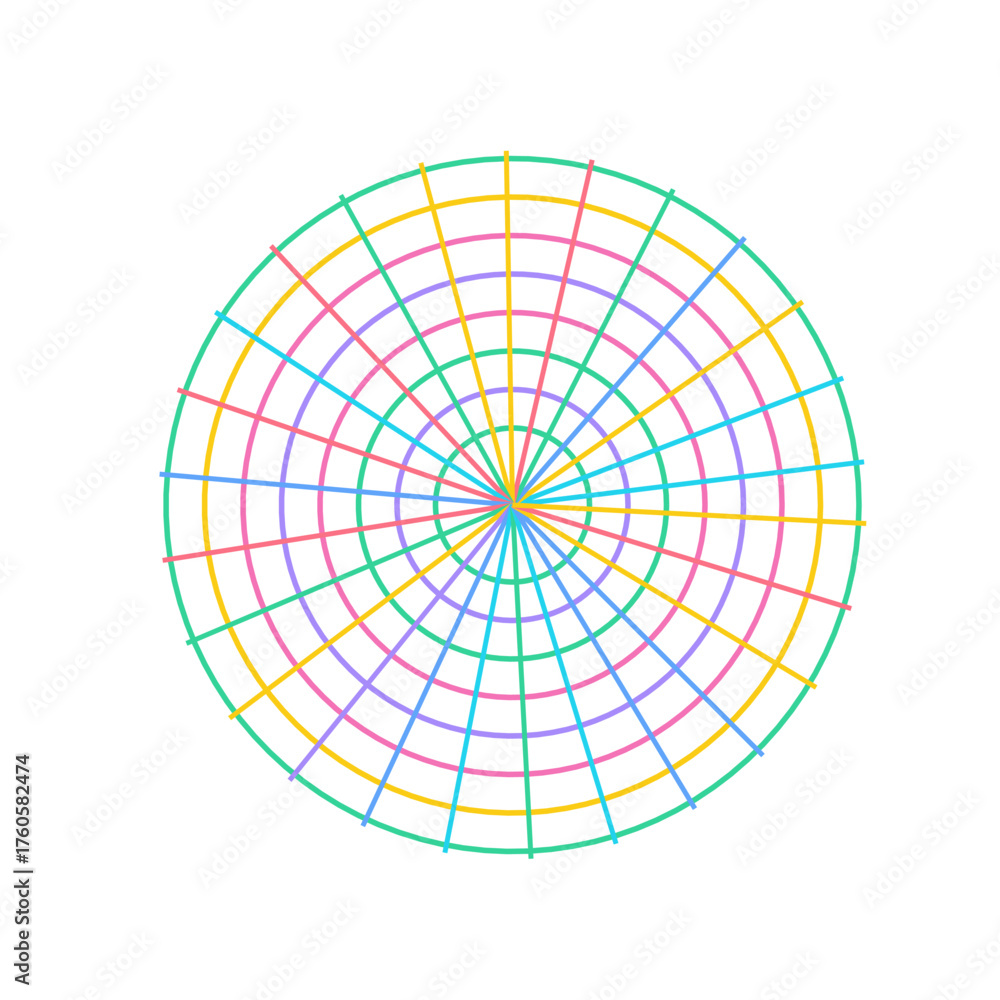 Fototapeta premium Surreal Neon Arcs Art Glassmorphism