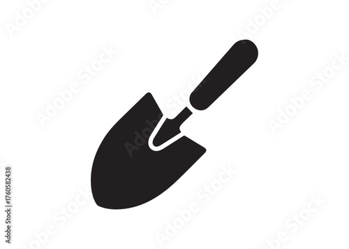Trowel icon, Trowel solid vector