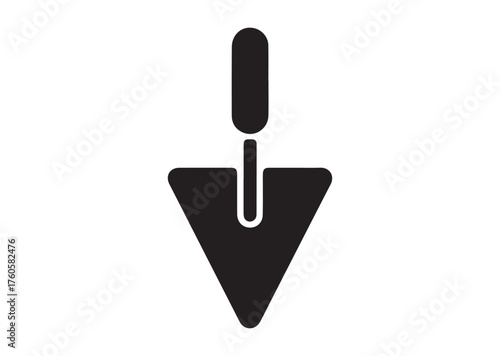 Trowel icon, Trowel solid vector