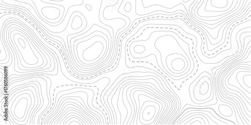 Topographic map background. Golden line topography map contour background. Modern design with White background with topographic wavy pattern design.paper texture Imitation of a geographical map shades