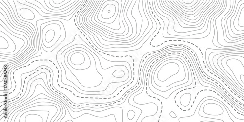 Topographic map background. Golden line topography map contour background. Modern design with White background with topographic wavy pattern design.paper texture Imitation of a geographical map shades