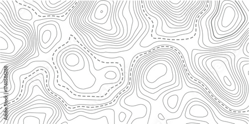 Topographic map background. Golden line topography map contour background. Modern design with White background with topographic wavy pattern design.paper texture Imitation of a geographical map shades