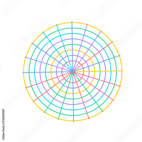 Surreal Spokes Neon Art Glassmorphism