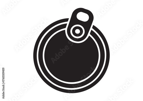 Lid of a Tin Can icon, Lid of a Tin Can vector