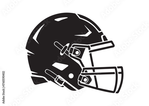 American Football Helmet icon, American Football Helmet solid vector