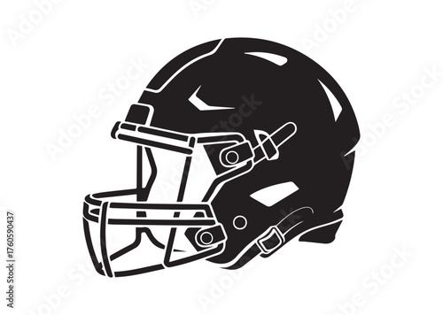 American Football Helmet icon, American Football Helmet solid vector