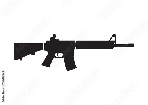 Assault rifle icon, Assault rifle vector