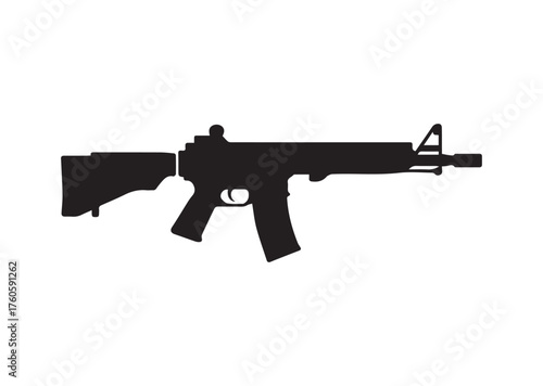 Assault rifle icon, Assault rifle vector