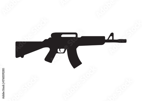 Assault rifle icon, Assault rifle vector