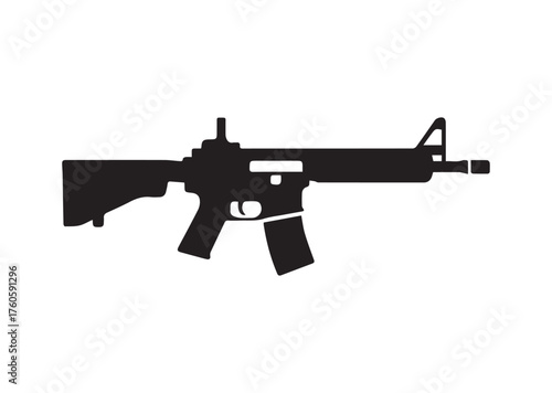 Assault rifle icon, Assault rifle vector
