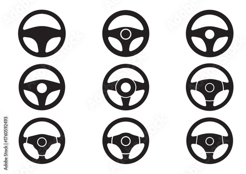 Steering Wheel icon, Steering Wheel vector